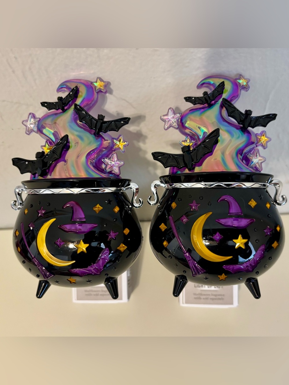 Bath & Body Works Halloween Witches Cauldron Wallflower Nightlight x2